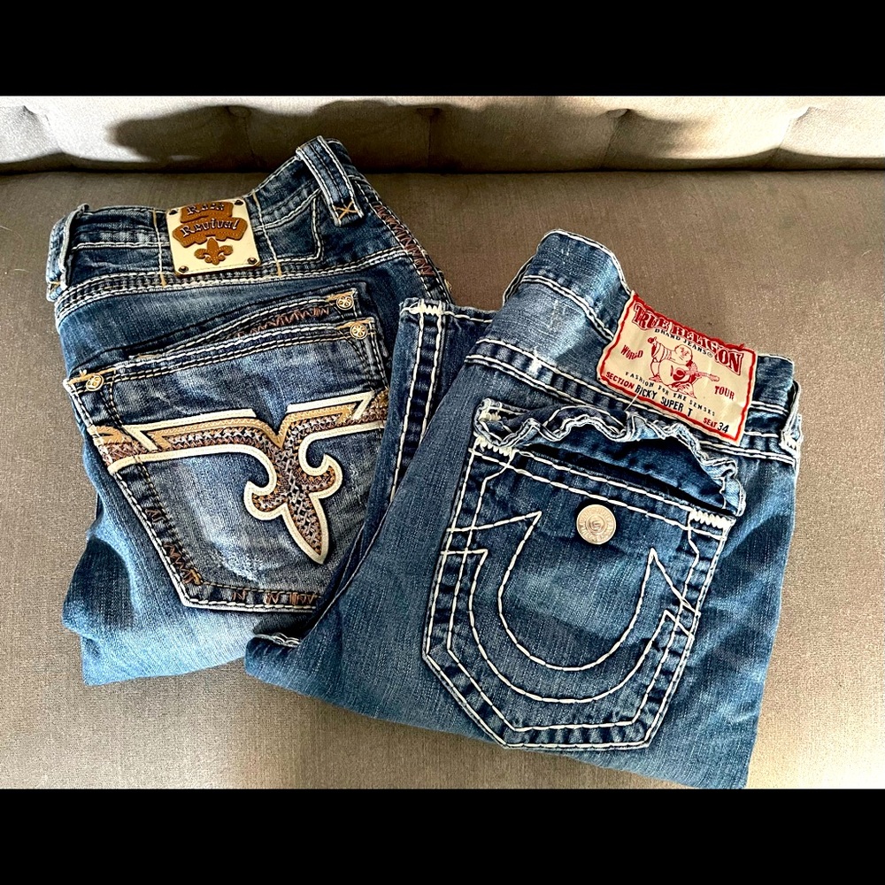 True Religion and Rock Revival Jeans